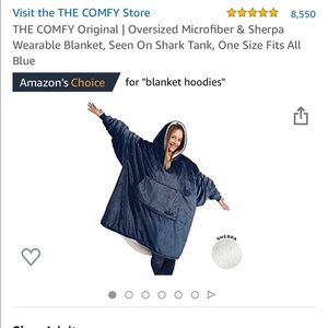 THE COMFY Oversized Wearable Blanket - Navy Blue
